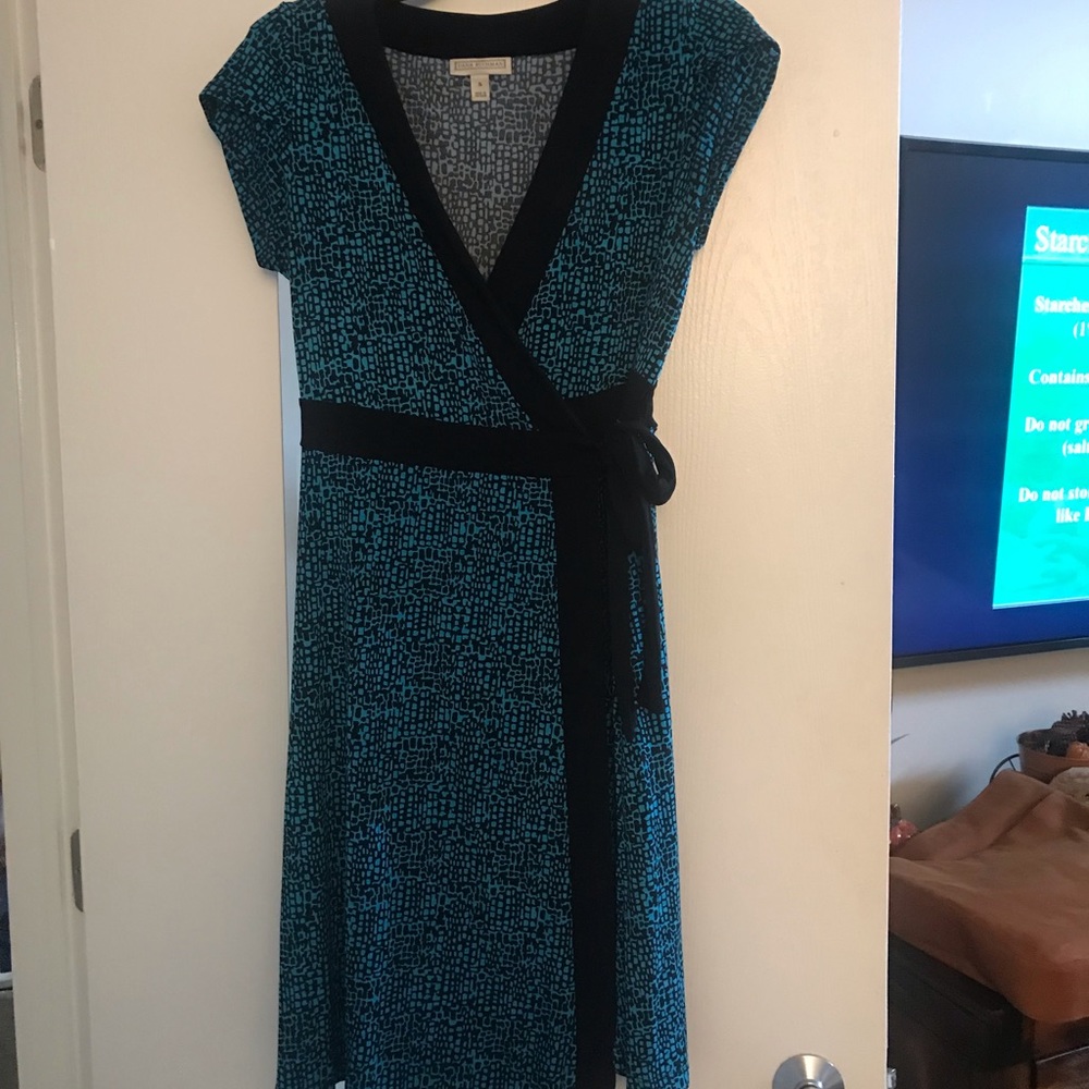 Blue Dana Buchman wrap dress